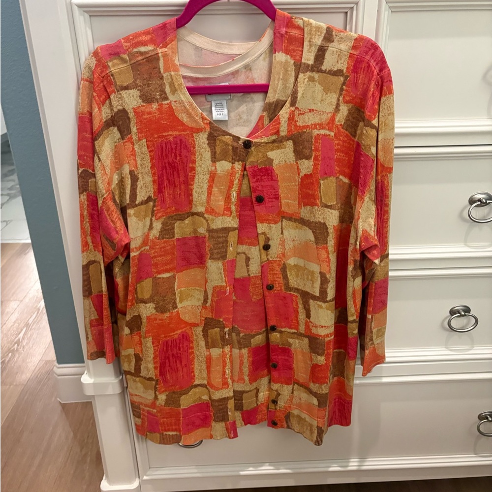 Chico's Multicolor Button Down Shirt